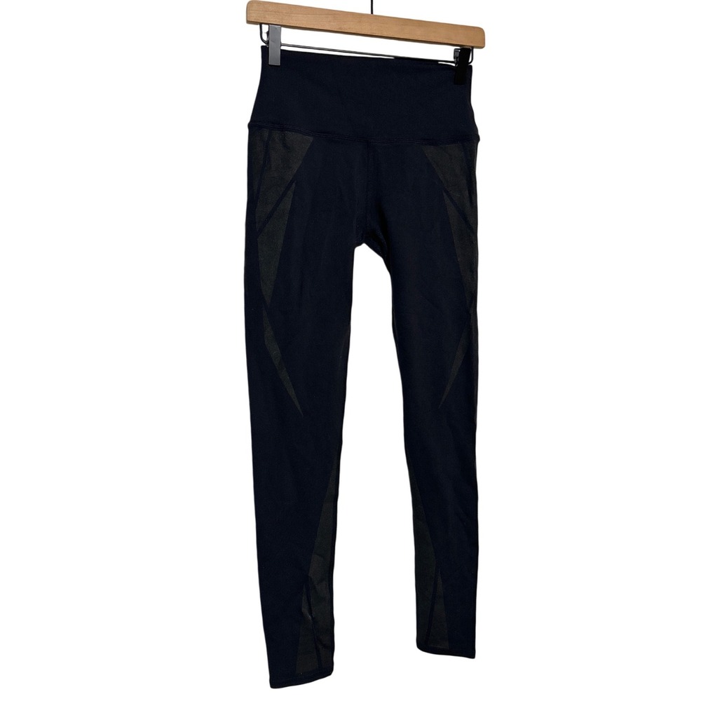 Alo Yoga Activewear Leggings Black Gray‎ Women's Size Medium